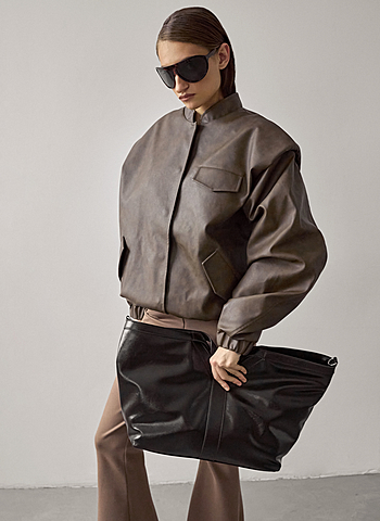 Бомбер утепленный 001 Коричневый