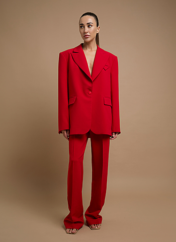 Брюки со стрелками 013 Красный