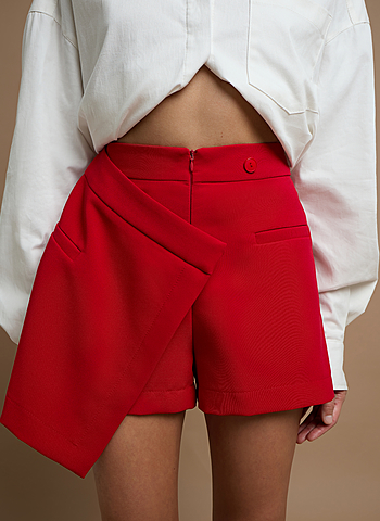 Юбка - шорты 014 Красный