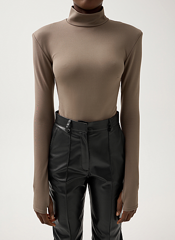 Боди - водолазка 024 Светлый хаки