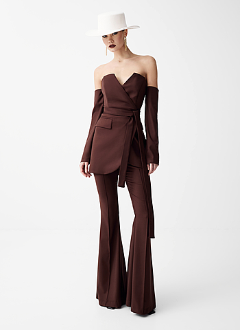 Брюки - клеш ESTATE Коричневый