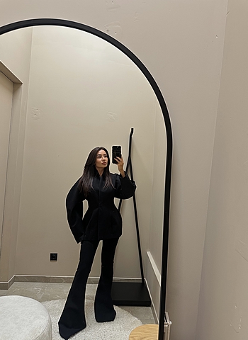 Брюки - клеш DIAGONAL индивидуальный пошив Черный