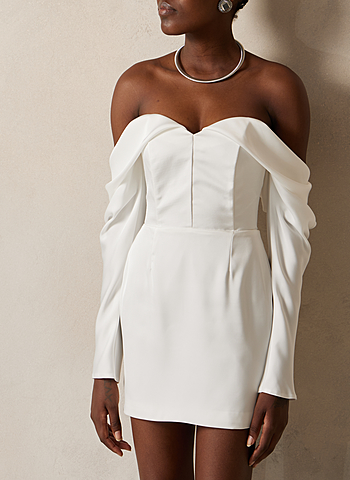 Платье-корсет мини из шелка "Time to love"  индивидуальный пошив Белый