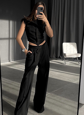 Брюки 21A индивидуальный пошив Черный